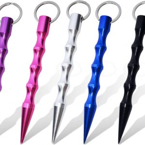 Vegena 5 bastoncini per autodifesa e autodifesa, portachiavi