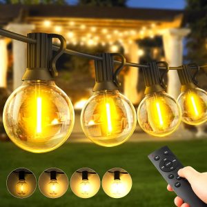 30 Metres Outdoor Garden Lights Chain – LED Light Bulbs Bright Gazebo
