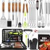 34 Pieces Barbecue Set Stainless Steel Barbecue Utensils Accessories