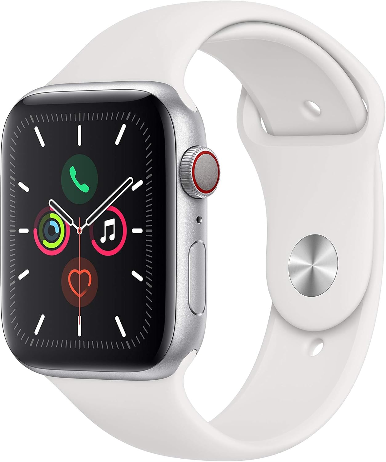 Apple Watch Series 5 44 mm (GPS + Cellular) – Silver Aluminium Case