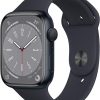 Apple Watch Series 8 (GPS, 45 mm) Midnight Aluminium Case with