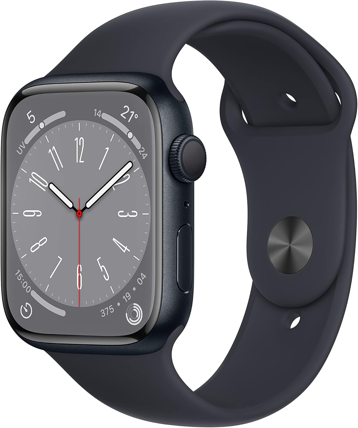 Apple Watch Series 8 (GPS, 45 mm) Midnight Aluminium Case with