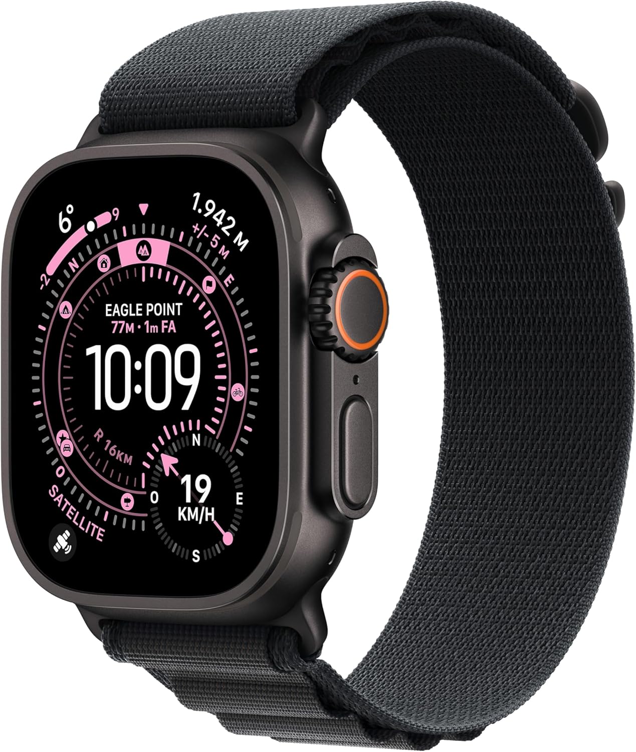 Apple Watch Ultra 3 GPS + Cellular, 49 mm Black Titanium Case with