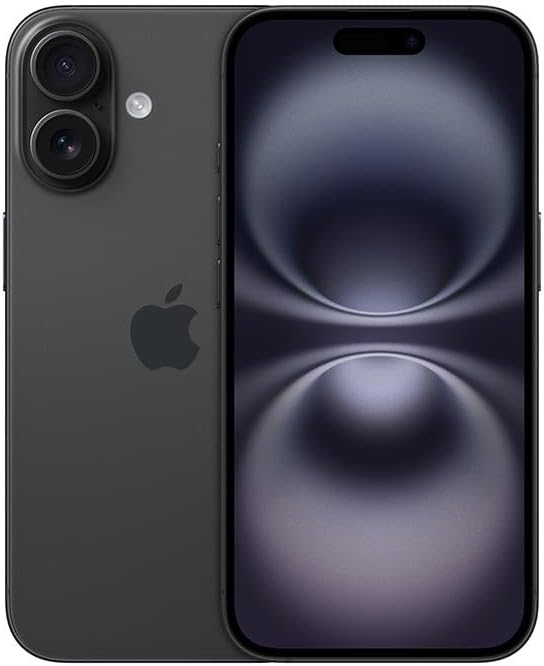 Apple iPhone 16, 256GB, Black (Refurbished)