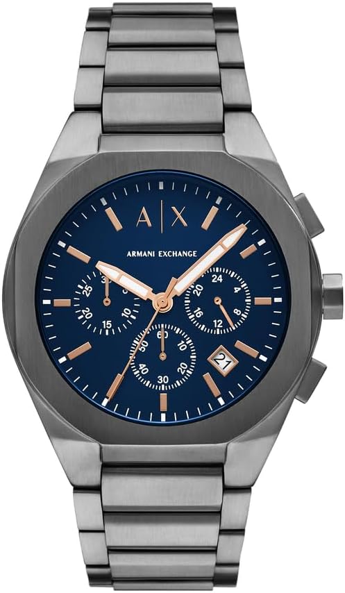 Armani Exchange Men's Quartz Chronograph Movement 42mm Case Stainless