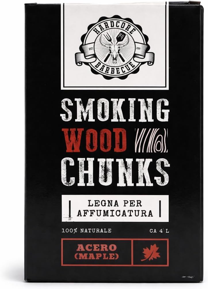 BBQ CHUNK Maple – Maple – Hardcore BBQ Smoking Wood Pieces – Approx.