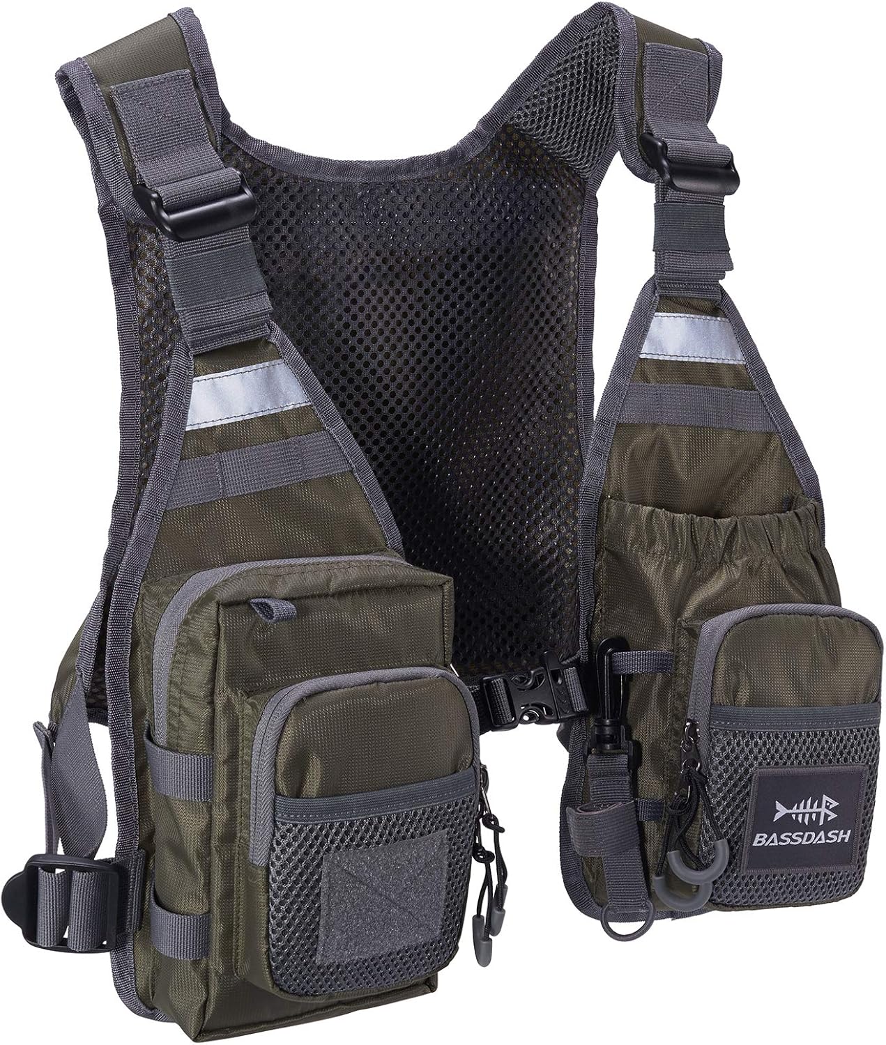 Bassdash FV08 Fly Fishing Vest Ultra Lightweight One Size