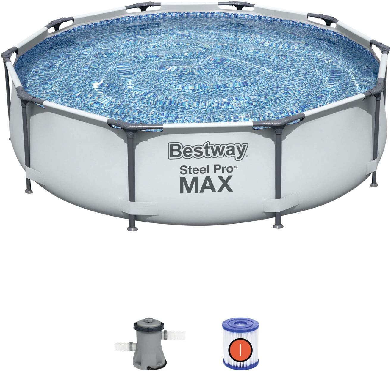 Bestway 56408-3 Steel Pro Max Above Ground Pool Set, 305 x 76 cm