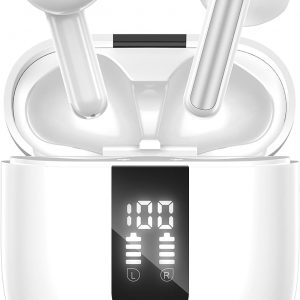 Bluetooth Headphones, Bluetooth 5.4 In Ear Stereo Earphones with 4 Enc