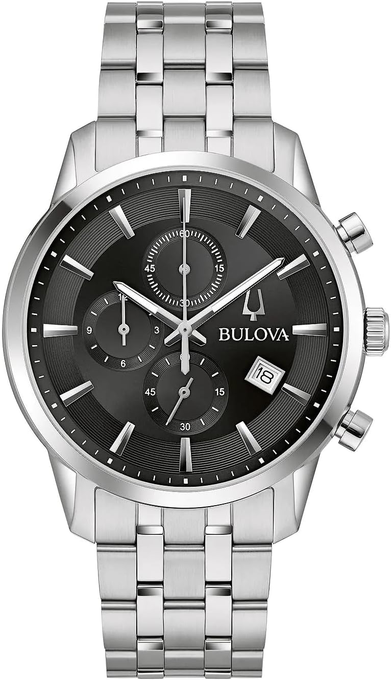 Bulova Analog 96B412 Silver Bracelet