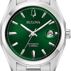 Bulova Automatic Watch 96B429 Silver Bracelet