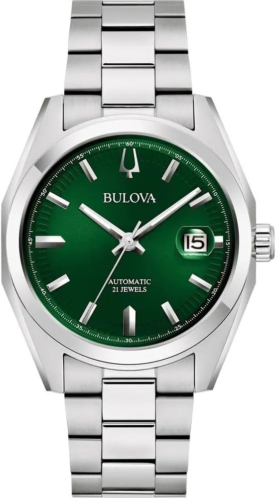 Bulova Automatic Watch 96B429 Silver Bracelet