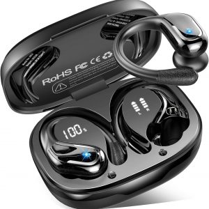 Cuffie Bluetooth Sport, 75 Ore Auricolari Bluetooth 5.4 con 4 ENC