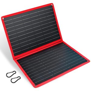 DOKIO 20W Portable Solar Panel with USB-A USB-C Foldable Solar Charger