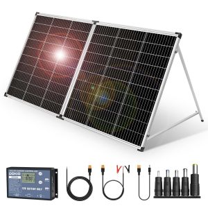 DOKIO Portable Solar Panel 200W Monocrystalline with 20A Controller