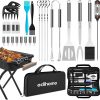 Edihome, 25 Piece BBQ Accessories Set, Professional BBQ Kit, Stainless