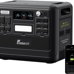 FOSSIBOT F2400 Portable Power Station with 2048Wh LFP Battery, AC