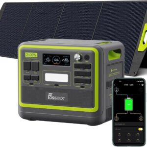 FOSSiBOT F2400 Portable Power Station, 2048Wh LFP Battery Solar Power