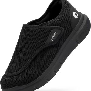 FitVille Extra Large Men's Shoes with Fastening Breathable Comfortable