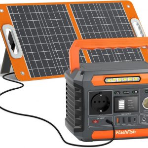 FlashFish 144.3Wh 60W Solar Panel Electric Generator, 200W Portable