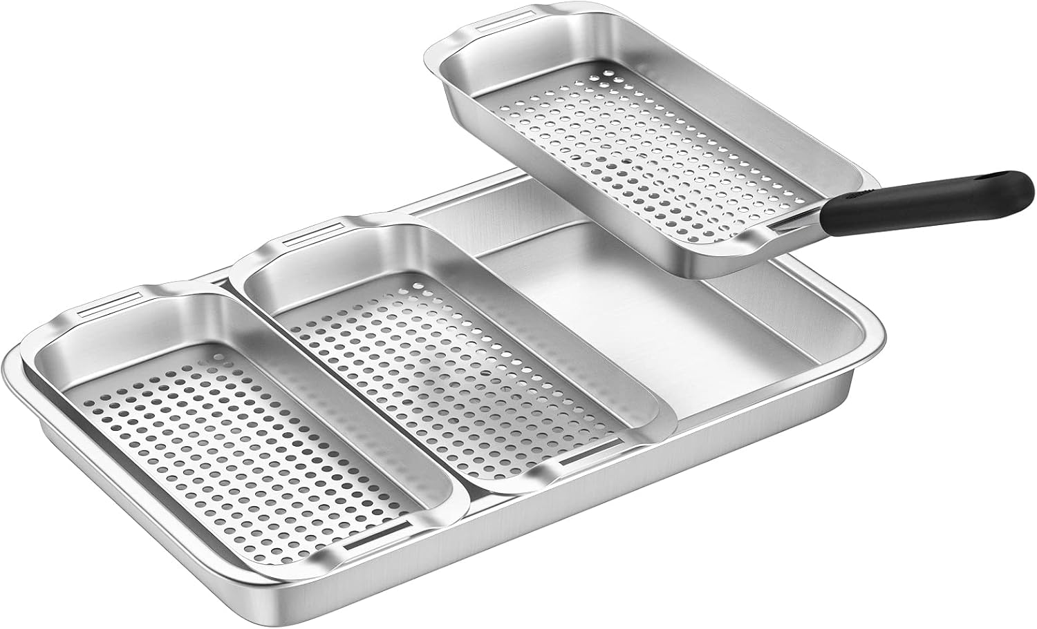 G.a HOMEFAVOR Vegetable Basket Barbecue Grill Basket Stainless Steel