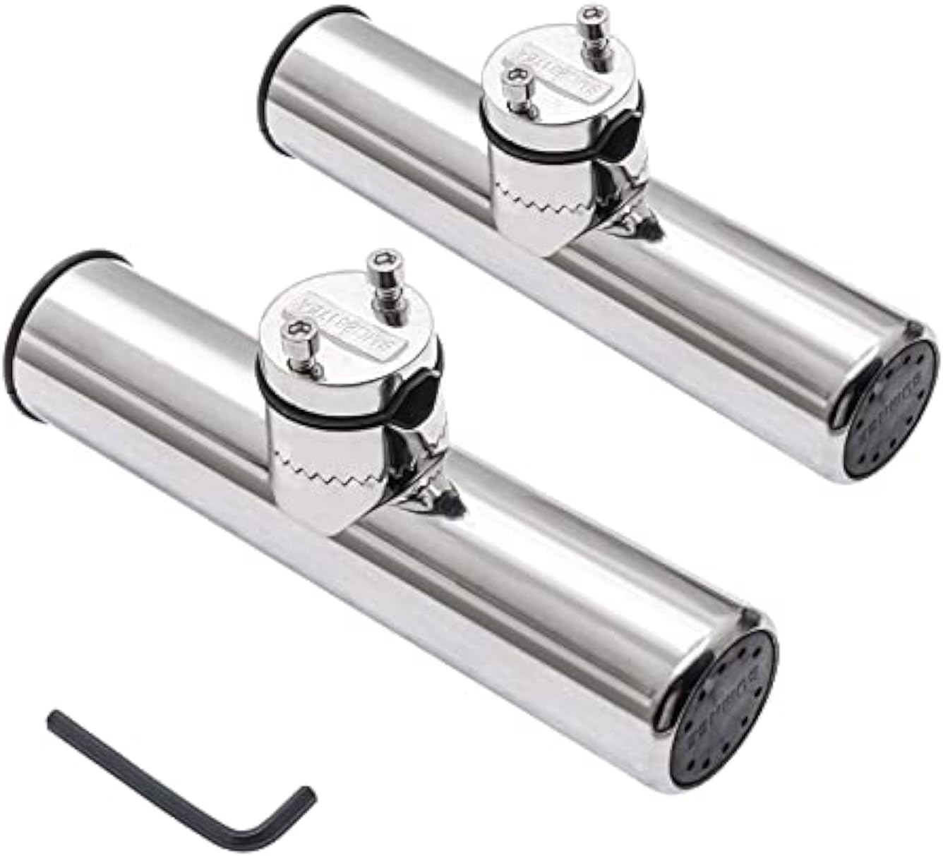 Geloo Set of 2 Stainless Steel Adjustable Fishing Rod Holders on