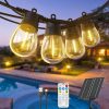 GlobaLink Outdoor Solar String Lights, S14 Solar Bulb, 10 LED 11 M,