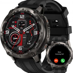 KOSPET Tank T4 Men's Smartwatch, Complete Stainless Steel, GPS with 6