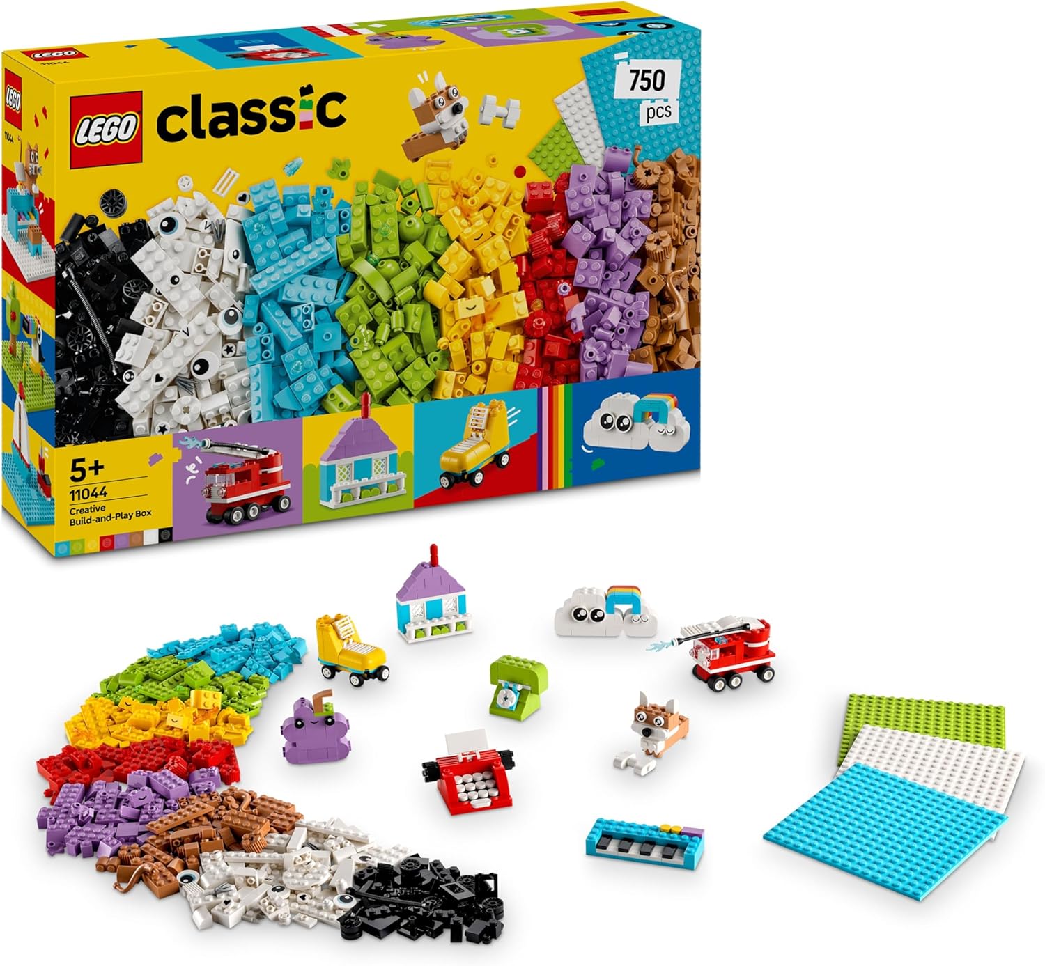 LEGO Classic Creative Build-and-Play Box - Colourful Building Bricks