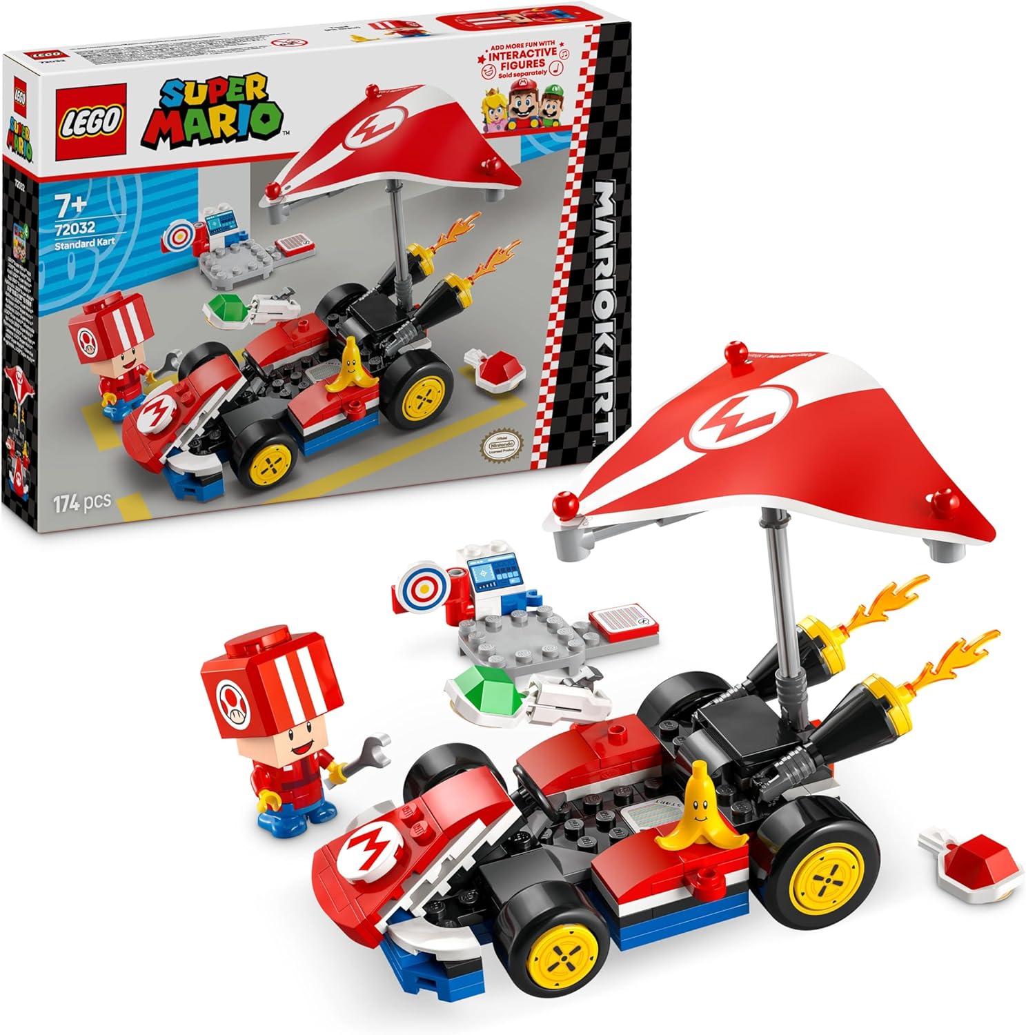 LEGO Super Mario Kart: Standard Kart, Collectible Nintendo Toy Machine