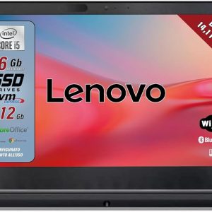 Lenovo, Intel Core i5 Laptop PC Ready to Use with Libre Office