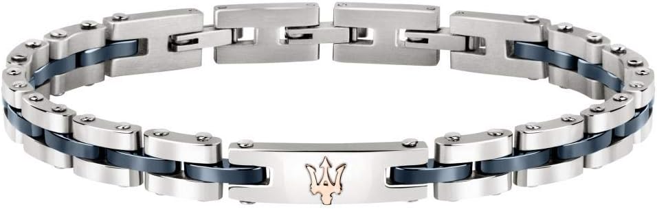 Maserati JM220ASR08 Men's Bracelet Jewels Collection in Steel, Ceramic