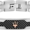 Maserati JM419ASC01 Men's Bracelet Jewellery Collection Steel PVD Grey