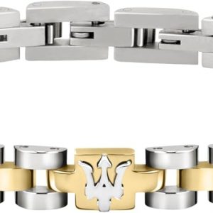 Maserati Jewels Men's Bracelet, 21 cm, Steel, PVD - JM320AST08