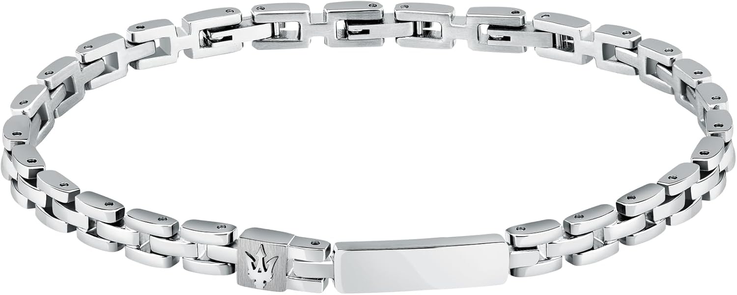 Maserati Men's Steel Bracelet, Length 21.5 cm, ICONIC Collection -