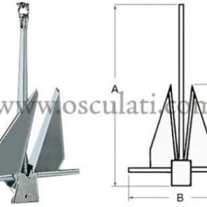OSCULATI Danforth Anchor 4kg