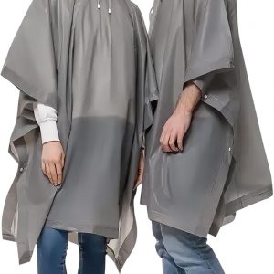 OSDUE Waterproof Rain Poncho, 2 Pieces Waterproof Rain Poncho for