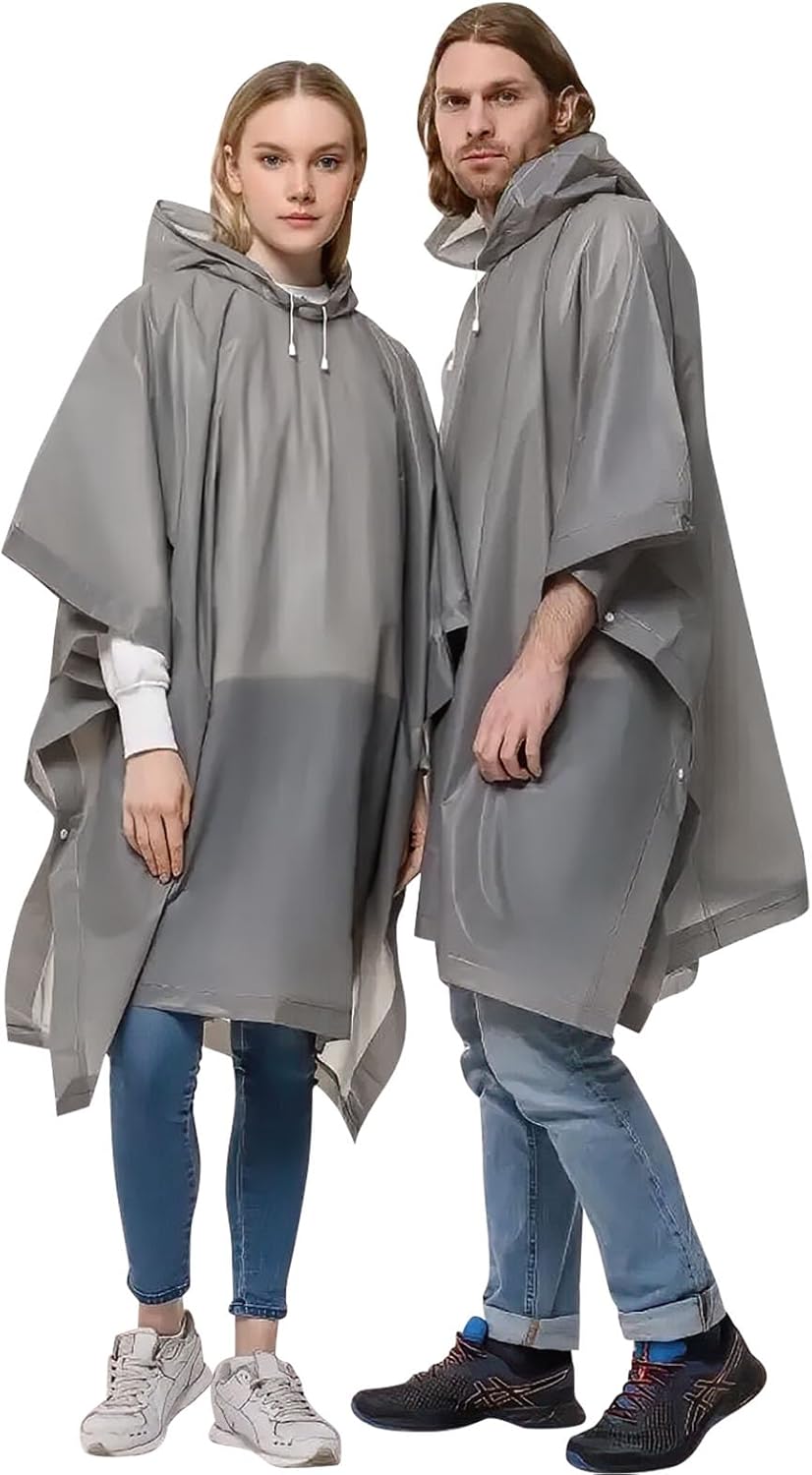 OSDUE Waterproof Rain Poncho, 2 Pieces Waterproof Rain Poncho for