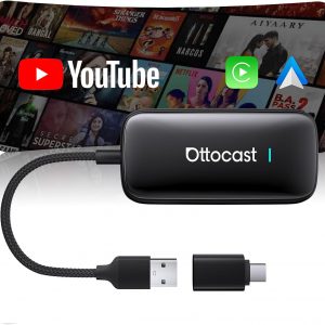 OTTOCAST Play2Video Ultra 2026, Adattatore CarPlay Wireless & Android