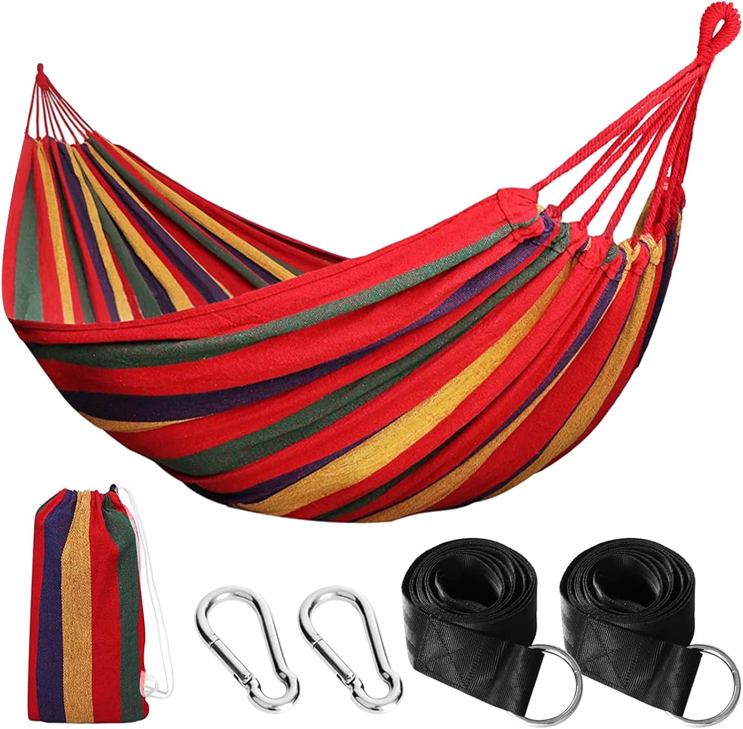 Outdoor Camping Hammock, Double Hammock, 200 x 150 cm, Maximum Load
