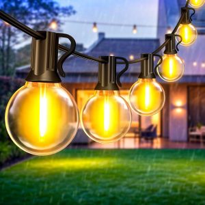 Outdoor Light Chain Garden Lights - 10 Metres LED Bulbs Gazebo Light