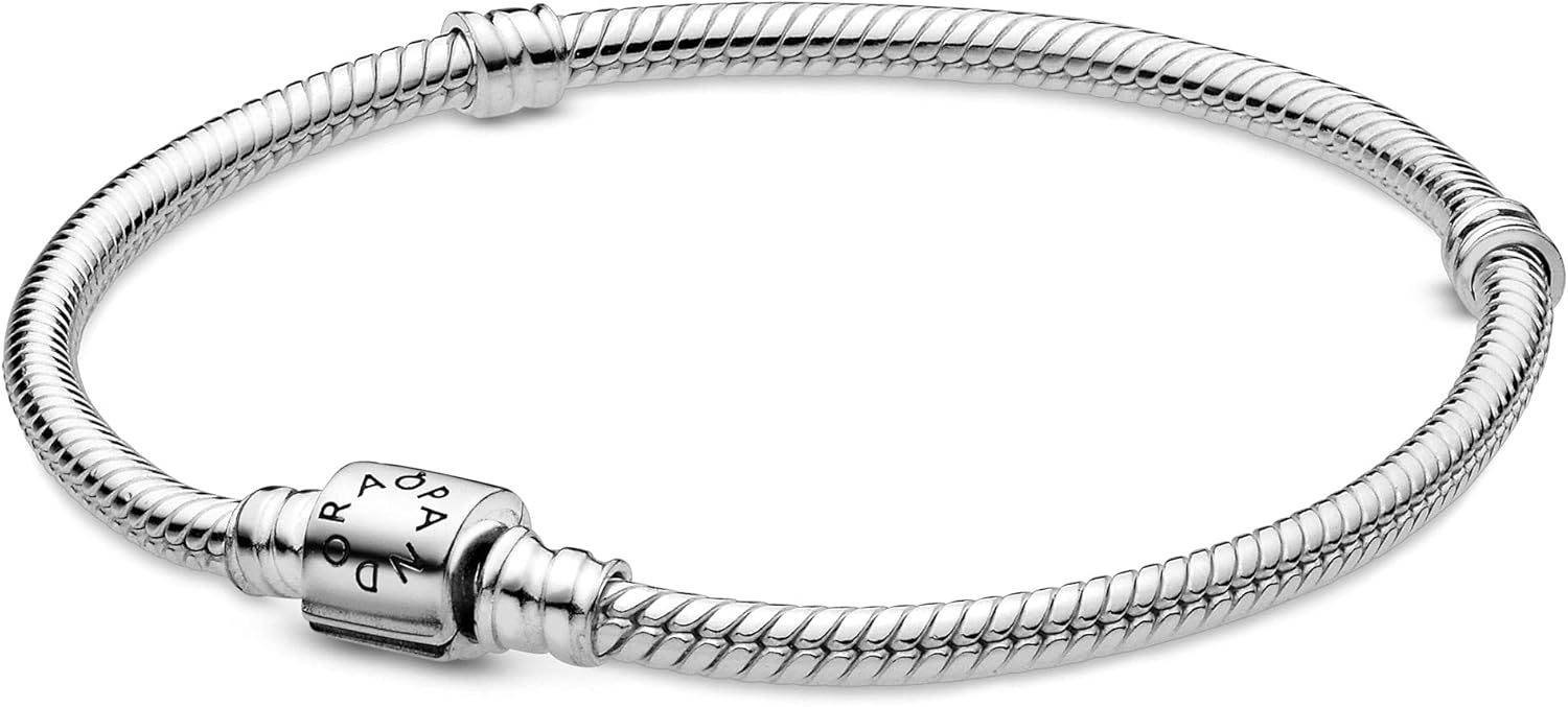 PANDORA Icons Sterling Silver Snake Chain Bracelet with Barrel Clasp