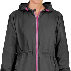 PERLETTI Waterproof Women's Lightweight Windproof Jacket – Rain Jacket
