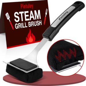 Pietuley Spazzola Barbecue Senza Setole con Raschietto, Sicurezza