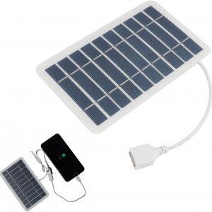Portable Solar Panel Travel 2W 5V with USB, Waterproof and Durable