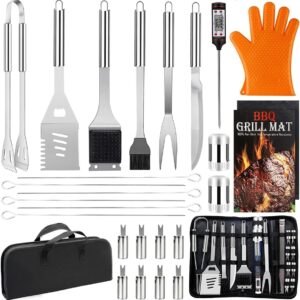 Professional Barbecue Kit, 28 Pieces Barbecue Set Stainless Steel