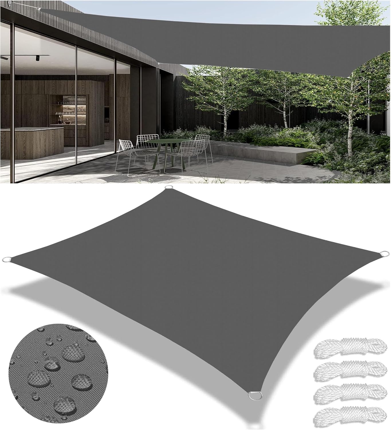 Rectangular Sail Shade Waterproof Shade Sail Shade Sun Shade Sun Shade