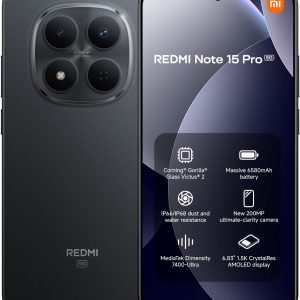 Redmi Note 15 Pro 5G 8+256 Black (No Power Adapter Included)