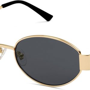 SOJOS SJ1217 Women's Retro Oval Metal Classic UV400 Protection