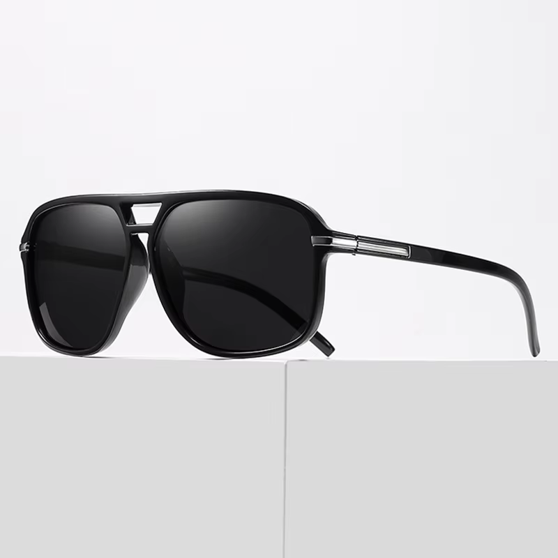 Classic Oversized Polarized Men Sunglasses Fashion Big Plastic Male